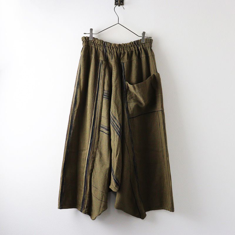 玉木新雌 タマキニイメ tamaki niime tarun pants long タルンパンツ ロング カーキ┃ワイドサルエルパンツ 2400014587104