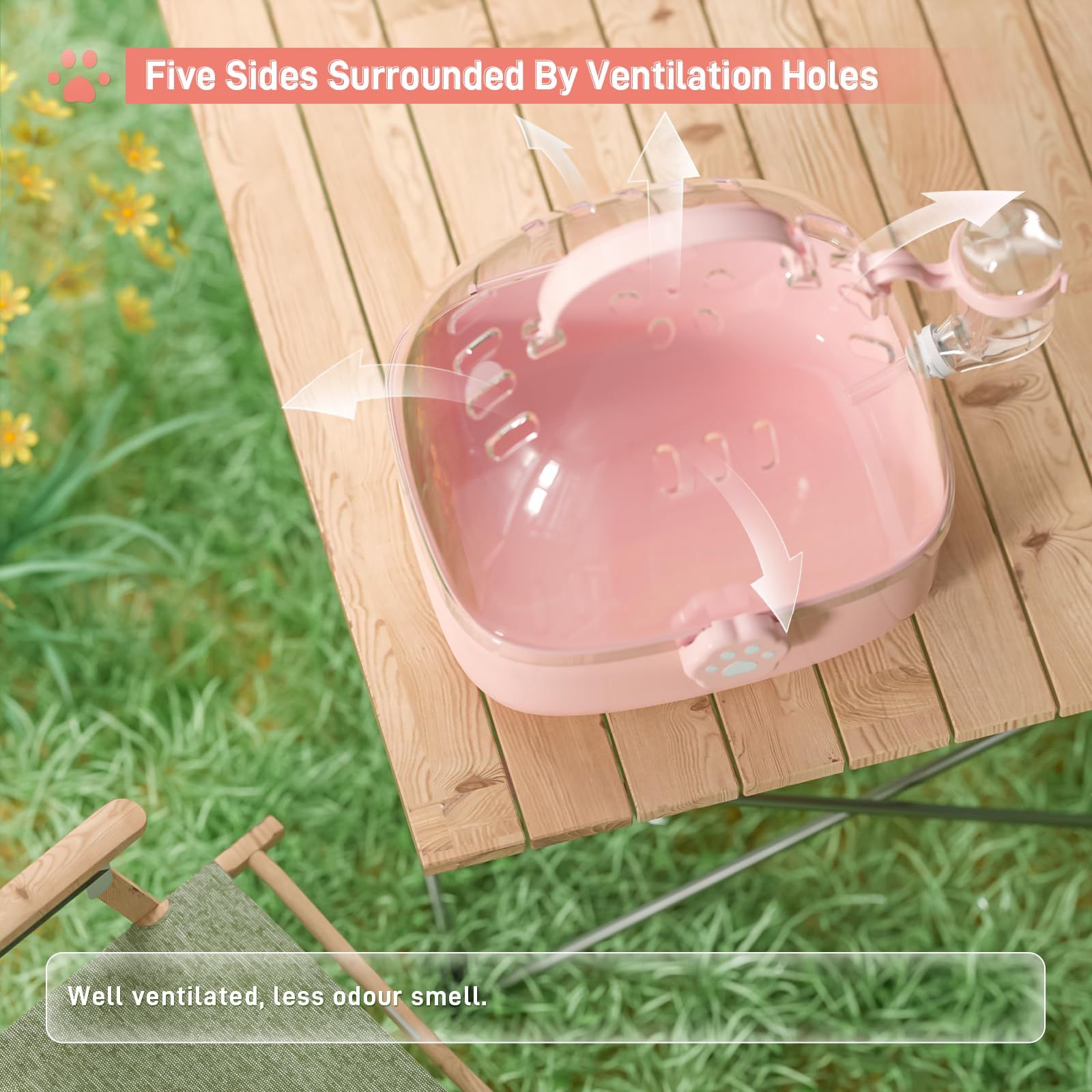 キャリーバッグ 飼育ケージ 旅行 お出かけケージ 病院 移動 掃除 ハムスターキャリー 小動物用 おでかけ BUCATSTATE ケース ピンク WWW_GEBZETESISAT_COM_TR