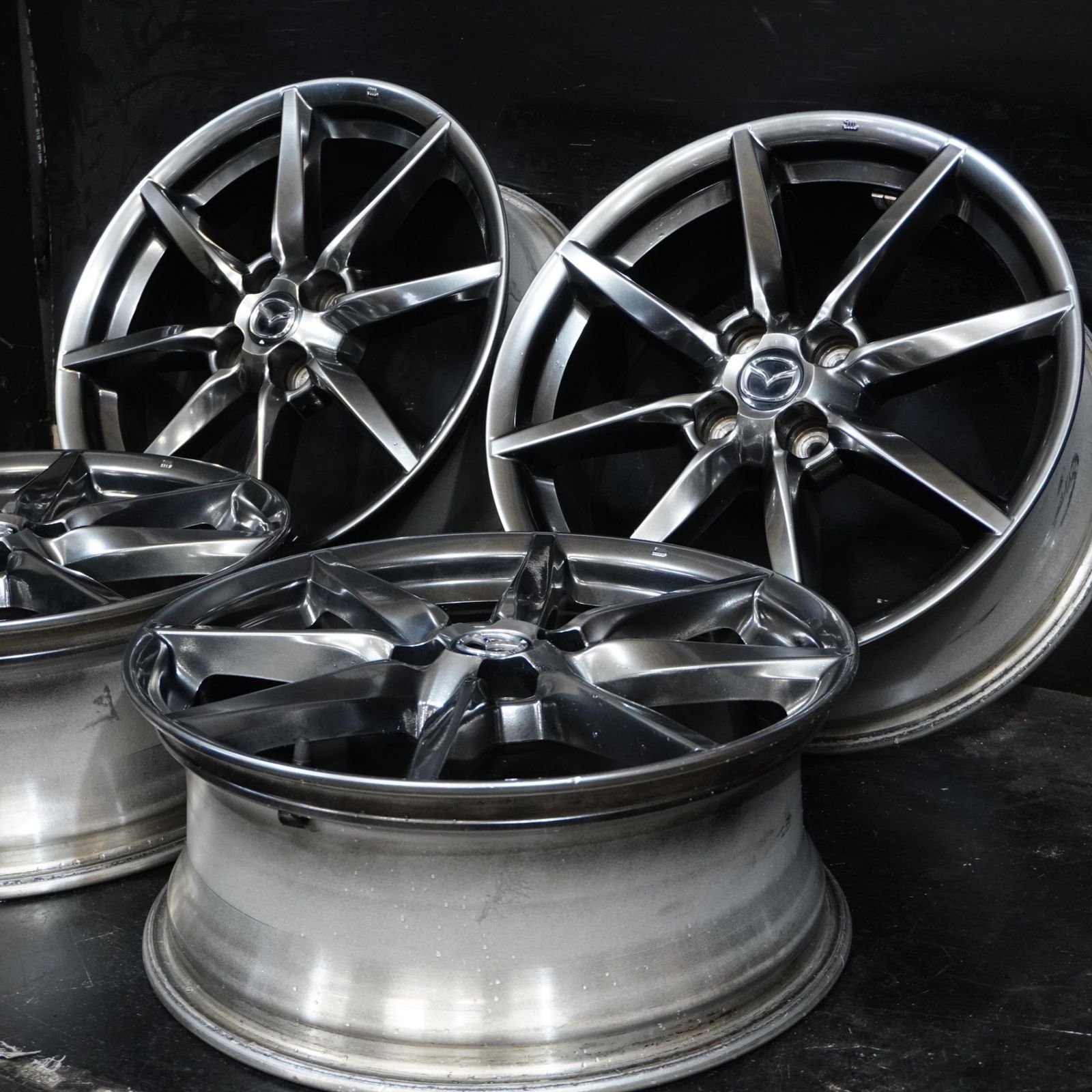 マツダ ND ロードスター RF 純正 17×7J 45 100 4H 4本 純正戻し スタッドレスに デミオ マツダ2流用可
