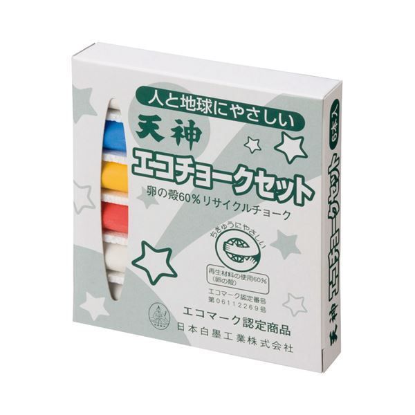 まとめ 日本白墨 エコチョーク72 4色詰合せ ECO-6 1箱 6本 ×50セット