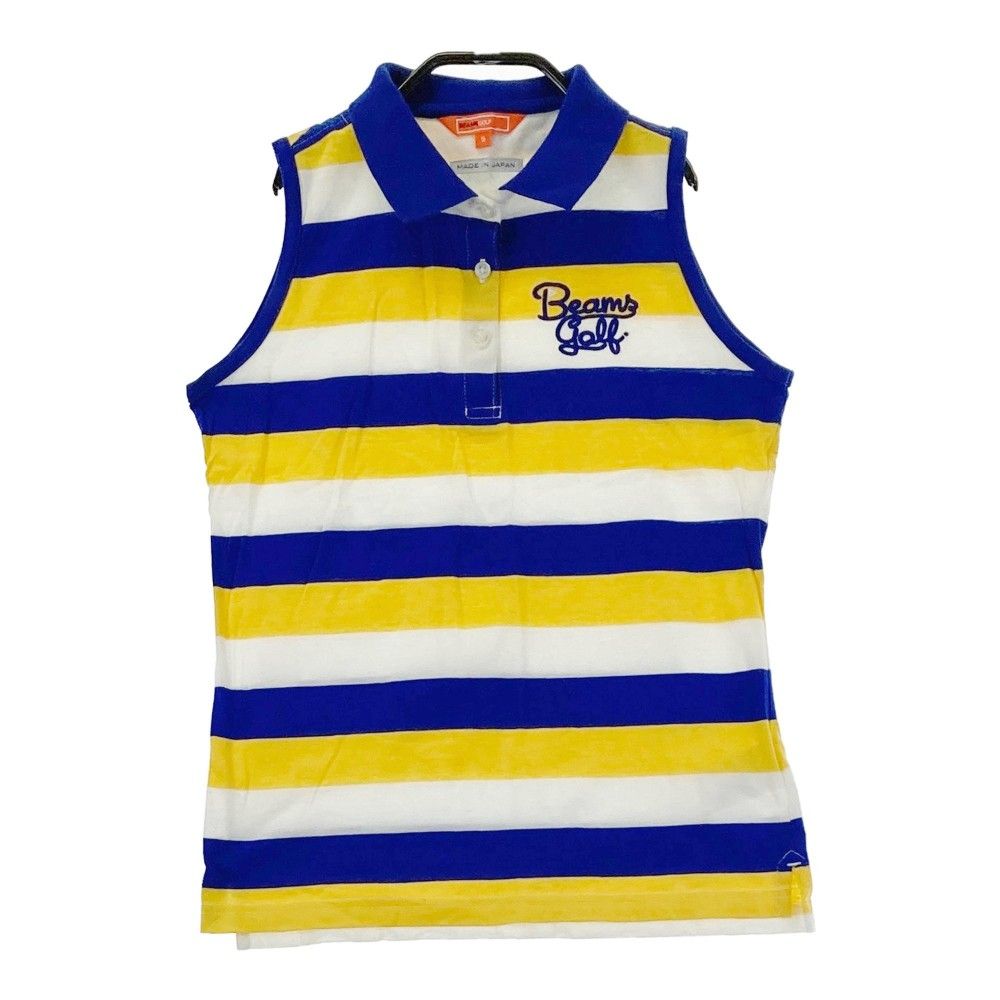 BEAMS GOLF ビームスゴルフ ノースリーブポロシャツ ゴルフ柄