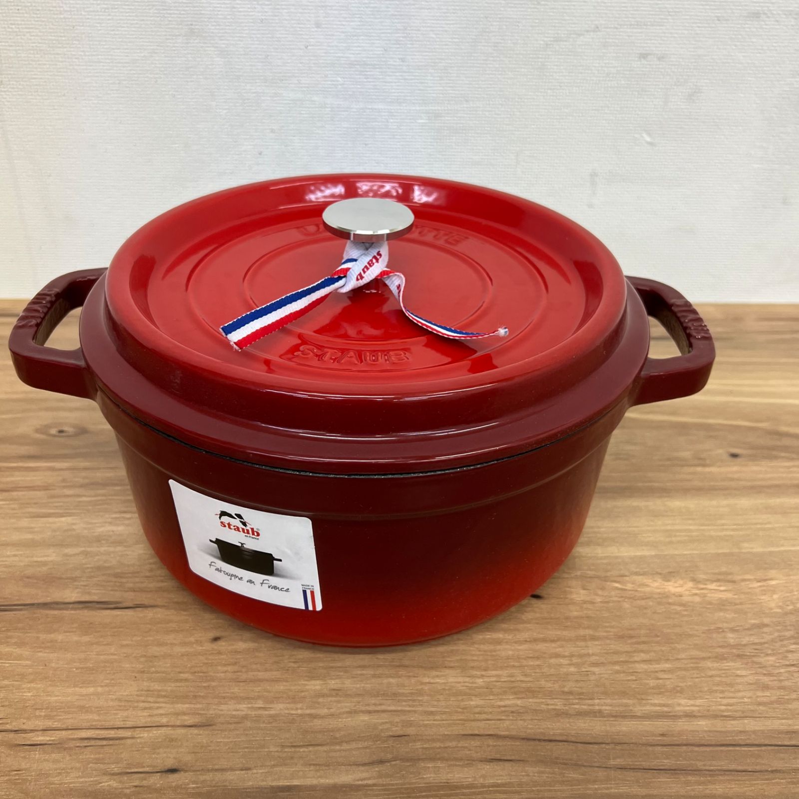 staub ストウブ ココットラウンド 鍋 24cm 3.8L 1102412 red レッド 