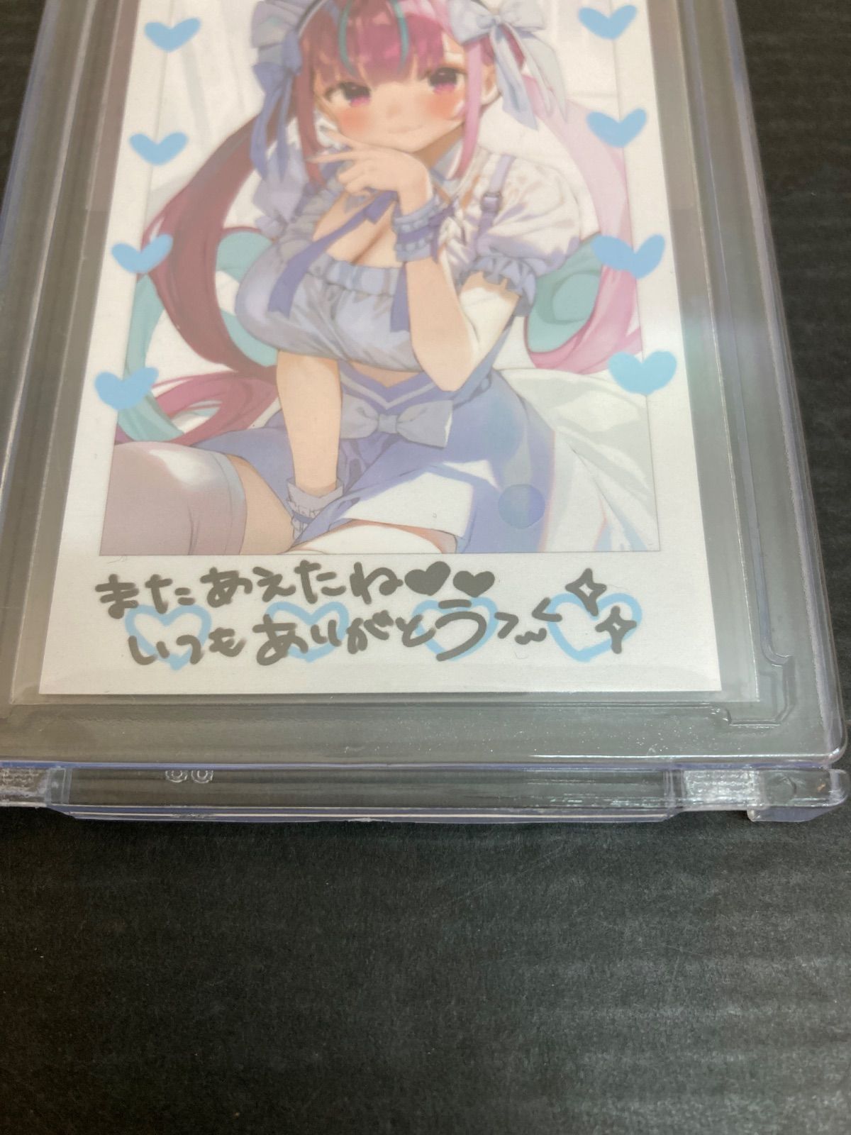 広店】チェキ風カード 湊あくあ まかろん大帝 がおう【718-1586