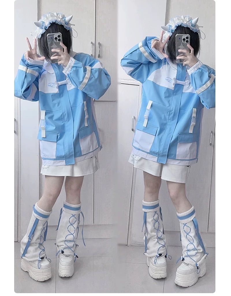 スポーティー ユニセックス サイバー 天使界隈 サブカル 服