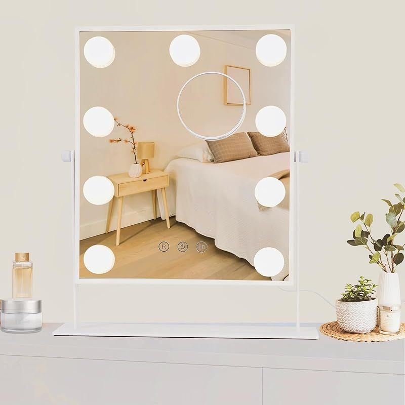 Amazon.co.jp: Hansong 女優ミラー ハリウッドミラー 化粧鏡