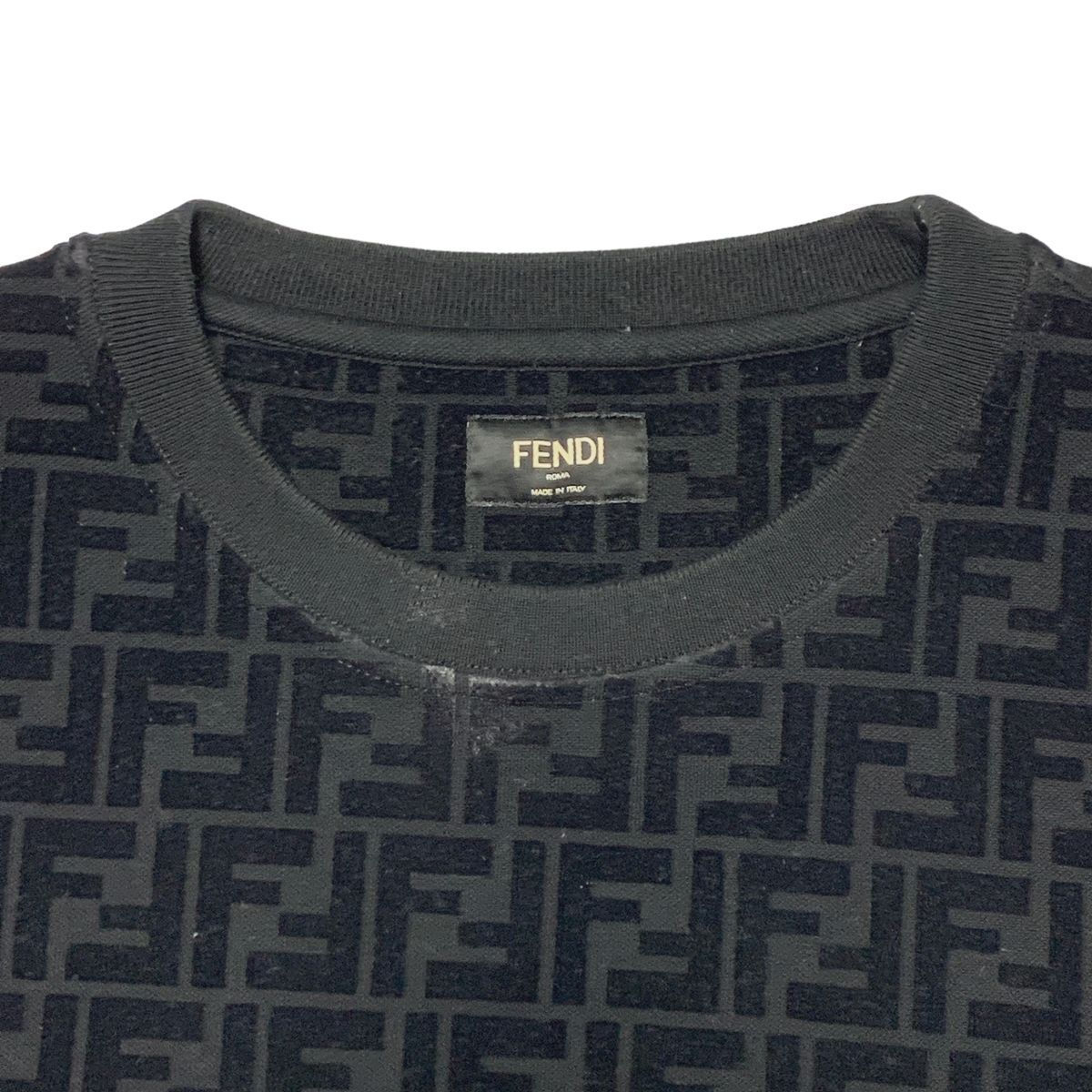 FENDI ブラック ロゴパターン スウェット 【公式通販】