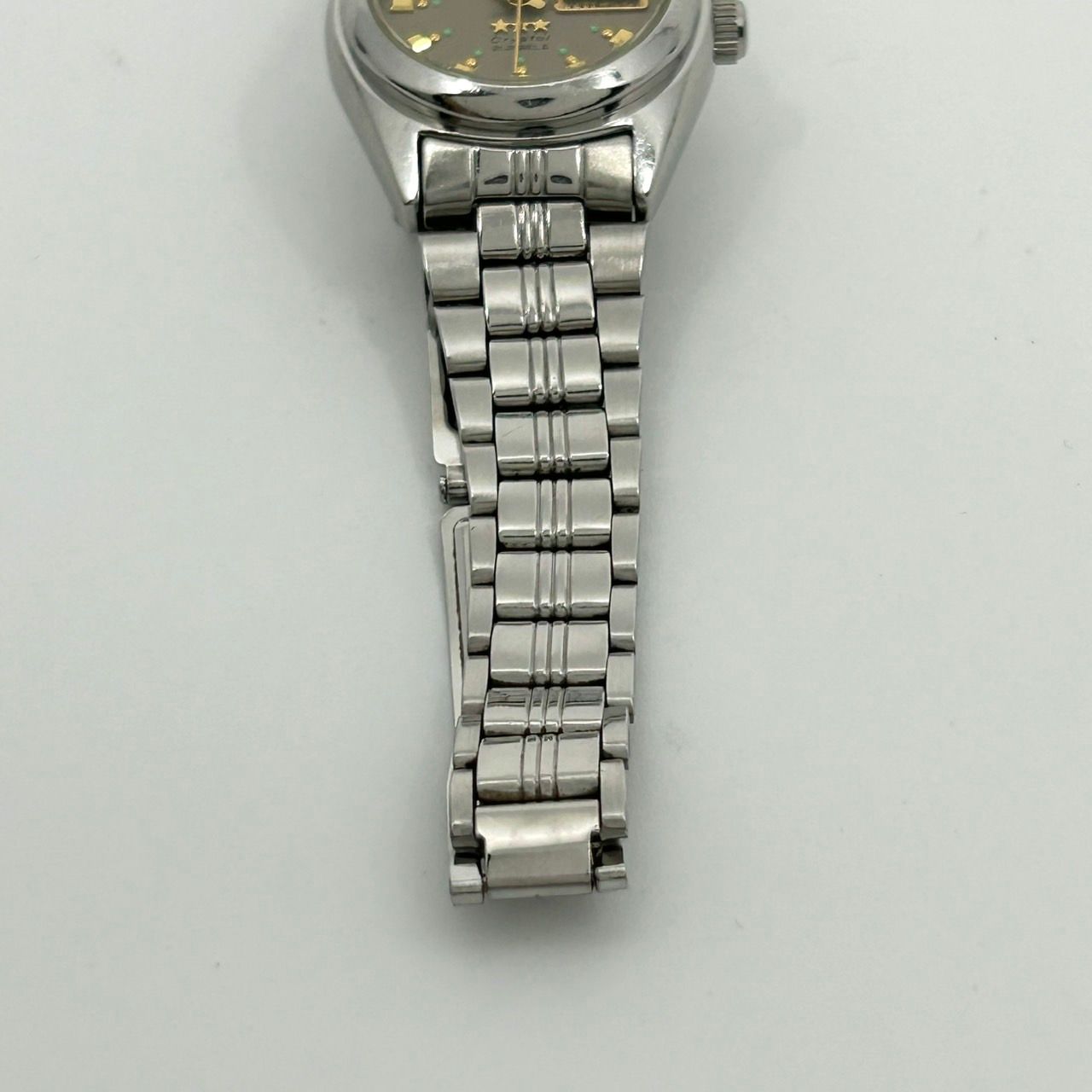 稼働品】ORIENT オリエント 腕時計 レディース Crystal スリースター 