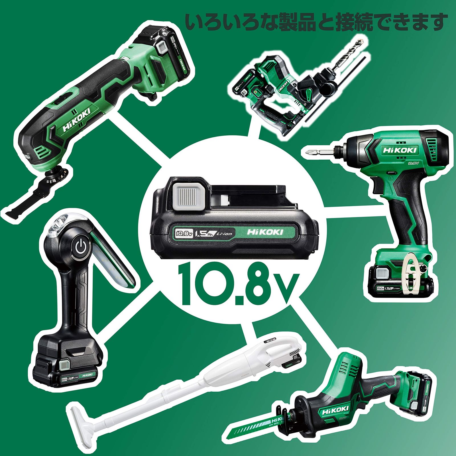 HiKOKI(ハイコーキ) 10.8V インパクトドライバー FWH12DAL バッテリー2 