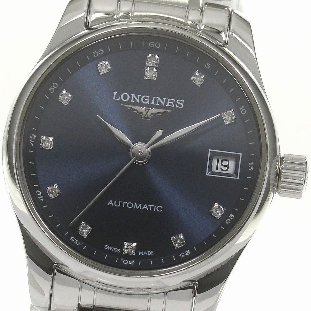 ロンジン LONGINES L2.128.4 マスターコレクション 12Pダイヤ 自動巻き レディース良品箱・保証書付き_843573