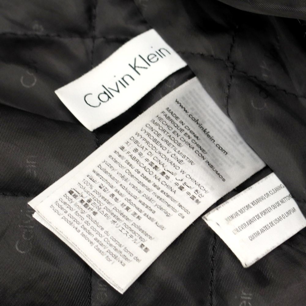 【中古】カルバンクライン Calvin Klein MA-1 ポリエステル 中綿ブルゾン ブラック【サイズM】【メンズ】-6