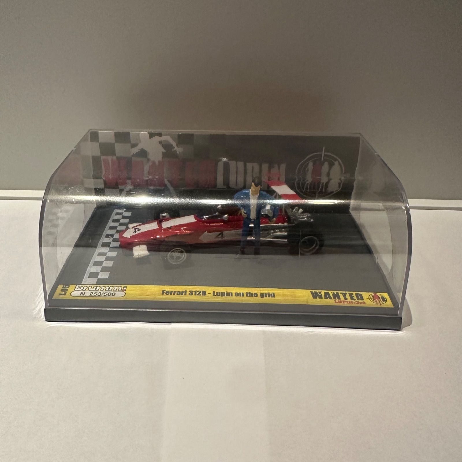 Ferrari 312B Lupin on the grid 色 Red メーカー BRUMM 1|43ミニカー フェラーリ ルパン三世