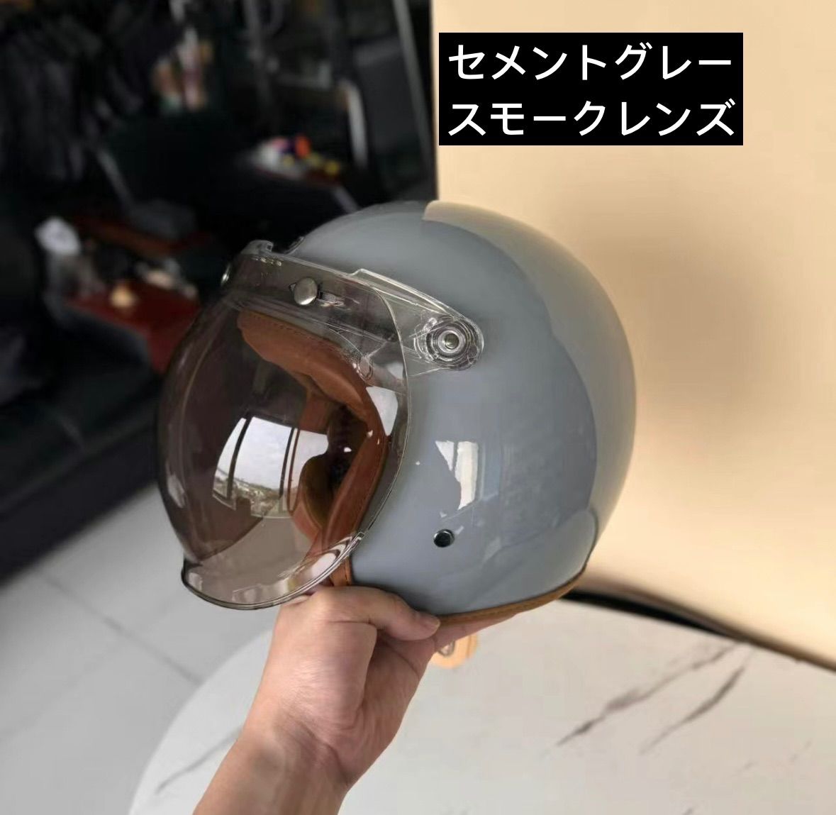 ディズニー ミッキー 金色デザイン ハーフヘルメット ＋ 選べるW