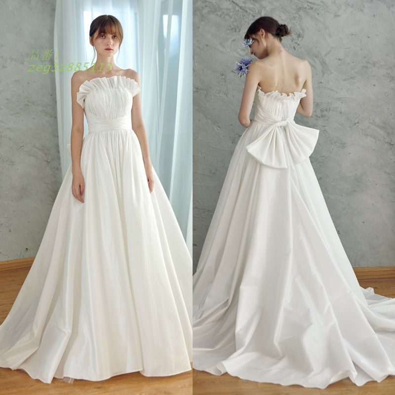 ウェディングドレス ウエディングドレス 二次会 2.5次会 結婚式 披露宴 後撮り 前撮り Aラインドレス ロングドレス 花嫁 ブライダル zeg3z885113