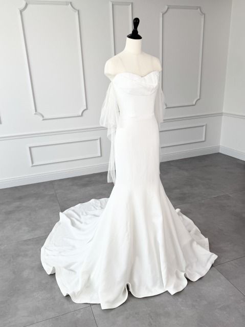 ヴェラウォン VERA WANG アヴァ Ava マーメイドライン ウェディングドレス ホワイト 白 ファーストオーナ ベアトップ