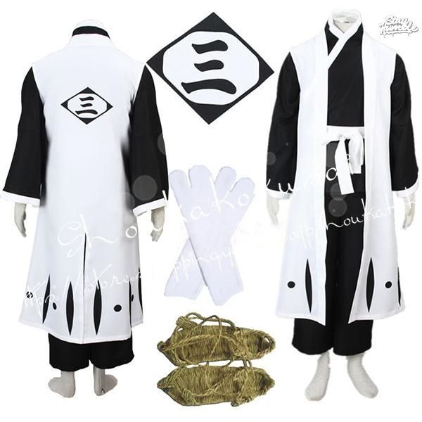 子供 大人ブリーチ BLEACH 風 三番隊隊長 市丸ギン コスプレ衣装ウィッグcos靴 道具刀 cosplay コスチューム変装 仮装 撮影 祭り