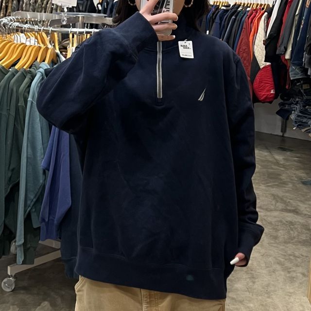 【NAUTICA/ノーティカ】ハーフジップスウェット