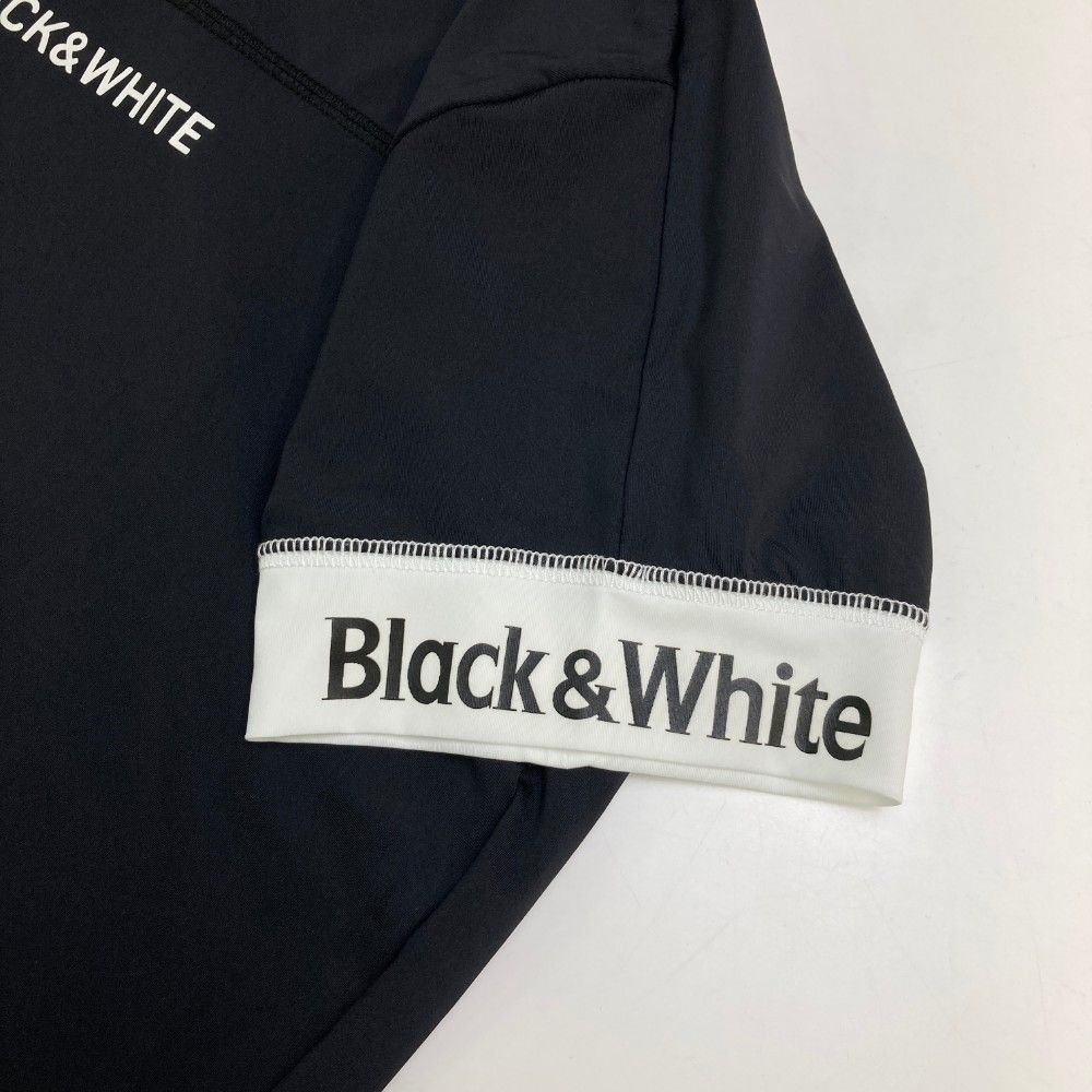 【送料込み】【新品】【ブラック＆ホワイト】【半袖ポロシャツ】【L】 送料込み】【新品】【ブラック＆ホワイト】【半袖ポロシャツ