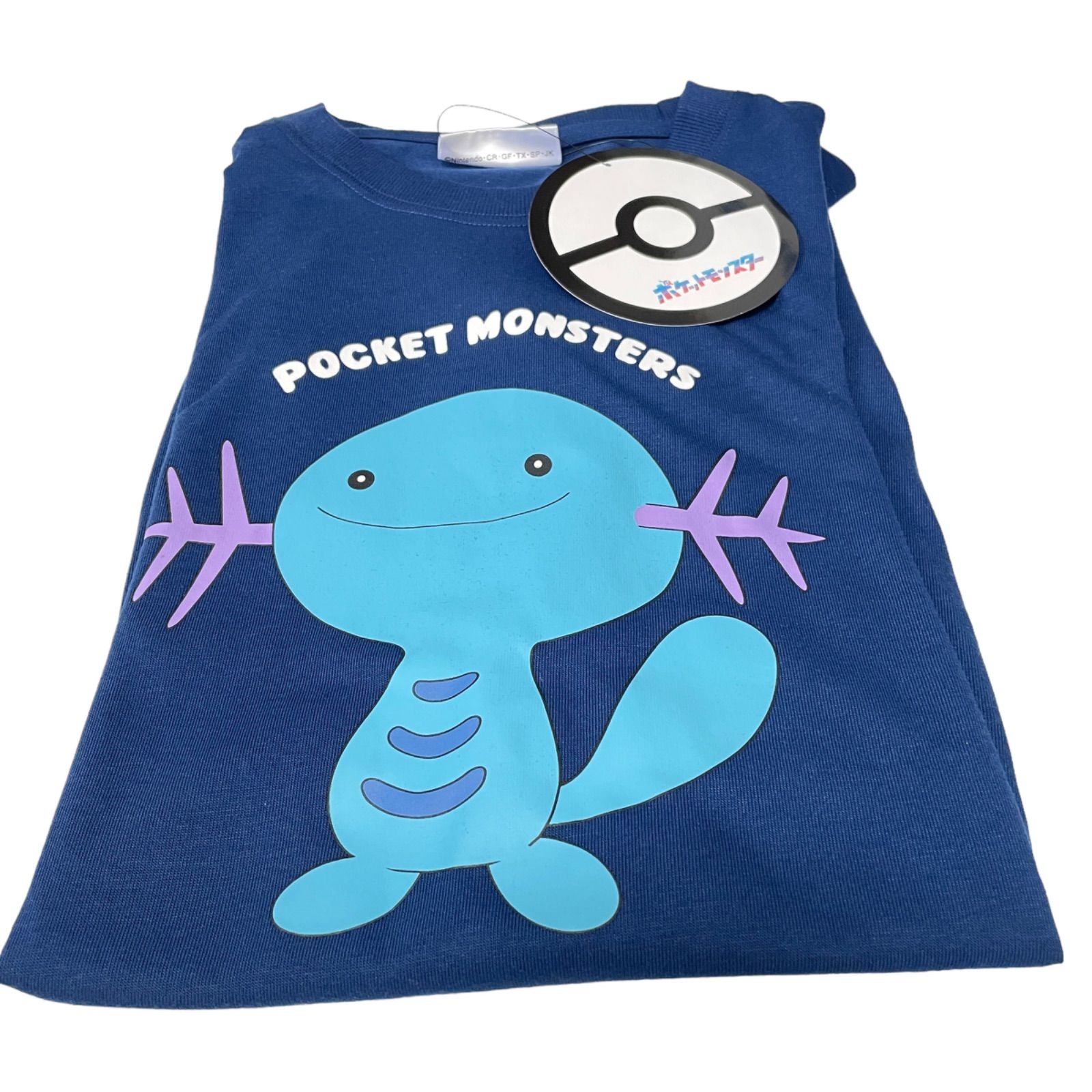 ポケモン ポケパーク2005 プリントTシャツ Mサイズ ネイビー 新品】ポケモン ウパー 半袖tシャツ プリントtシャツ