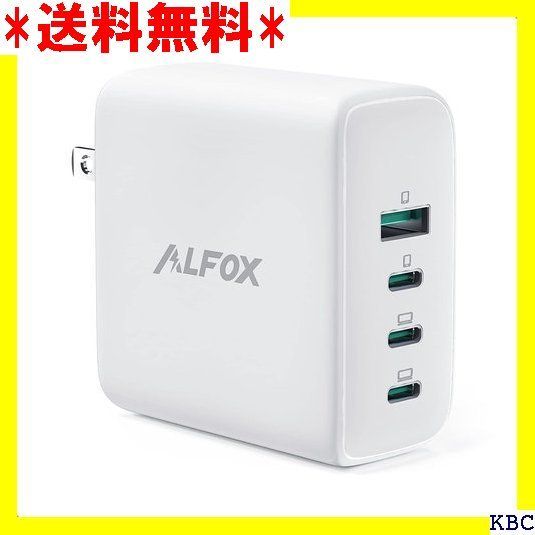 ☆人気商品 Alfox PD充電器 100W 4ポート 急速充電器 GaN 窒化ガリウム