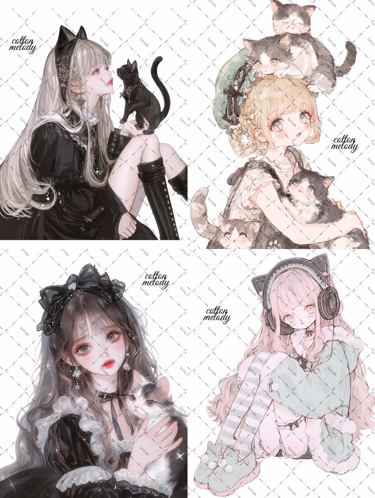 オリジナルステッカー cotton