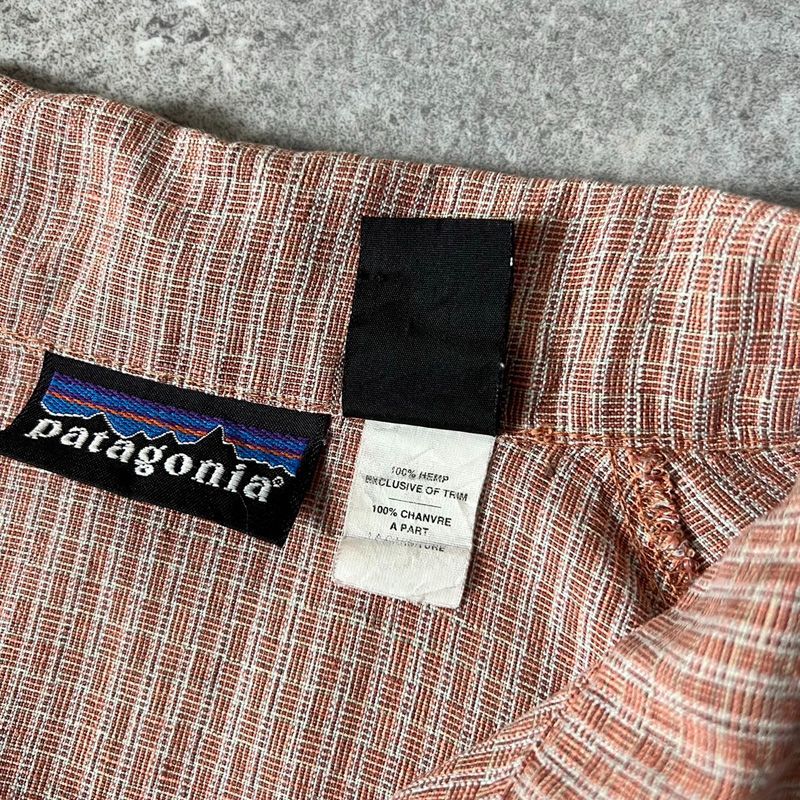 2008年製 Patagonia パタゴニア オープンカラー シャツ　開襟 M 00s 03年製 Patagonia 半袖 ヘンプ オープンカラー シャツ L