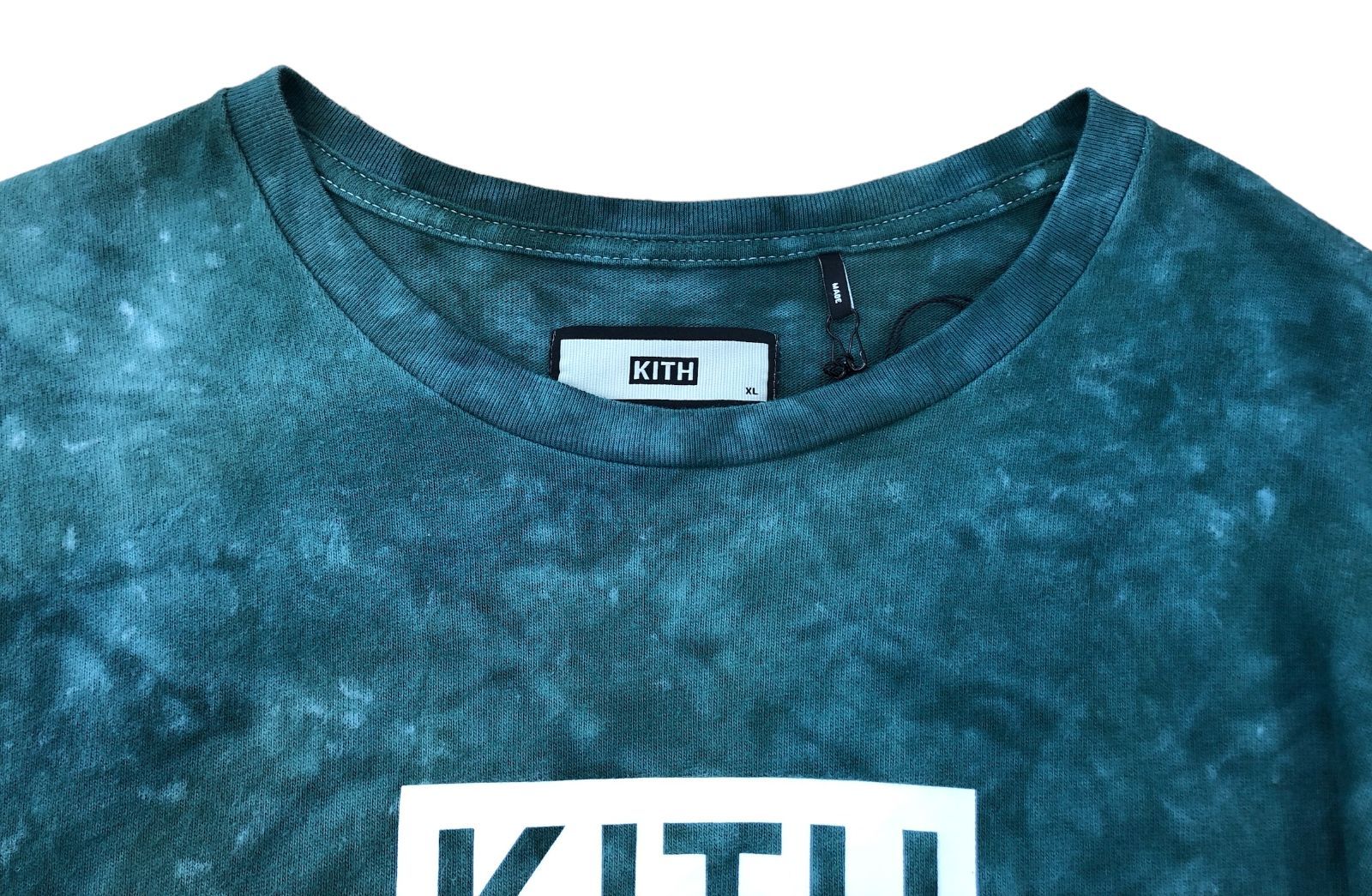 68.KITH タイダイ ボックスロゴ Ｔシャツ Green 【店舗併売品】