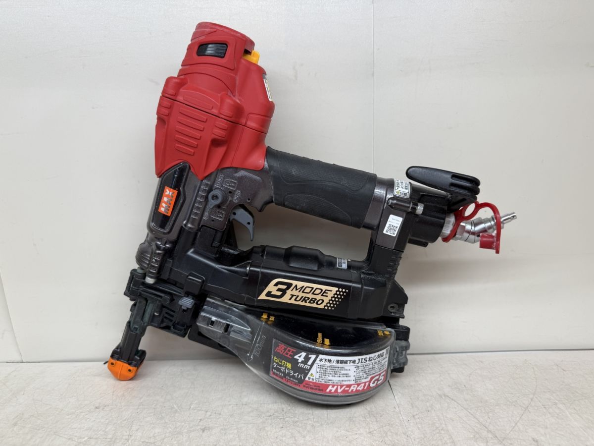MAX マックス HV-R41G5 41mm 高圧ターボドライバー 高圧エアネジ打ち機 エア 品