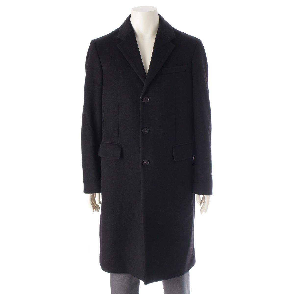 バーバリー ウール カシミヤ チェスター コート アウター 8015877 ブラック 50