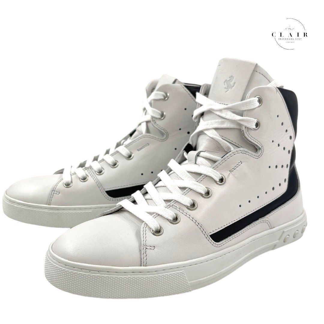 TOD'S 靴 トッズ スニーカー ハイカット ホワイト 白 TODS トッズ シューズ ハイカット スニーカー スニーカー 白×黒