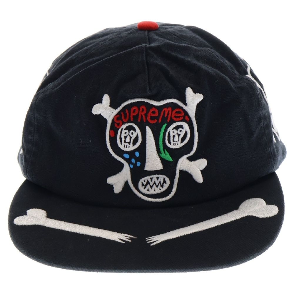 SUPREME (シュプリーム) 21SS Clayton Patterson Skulls 5-Panel クレイトン パターソン スカル 5パネル  キャップ 帽子 ブラック - メルカリ