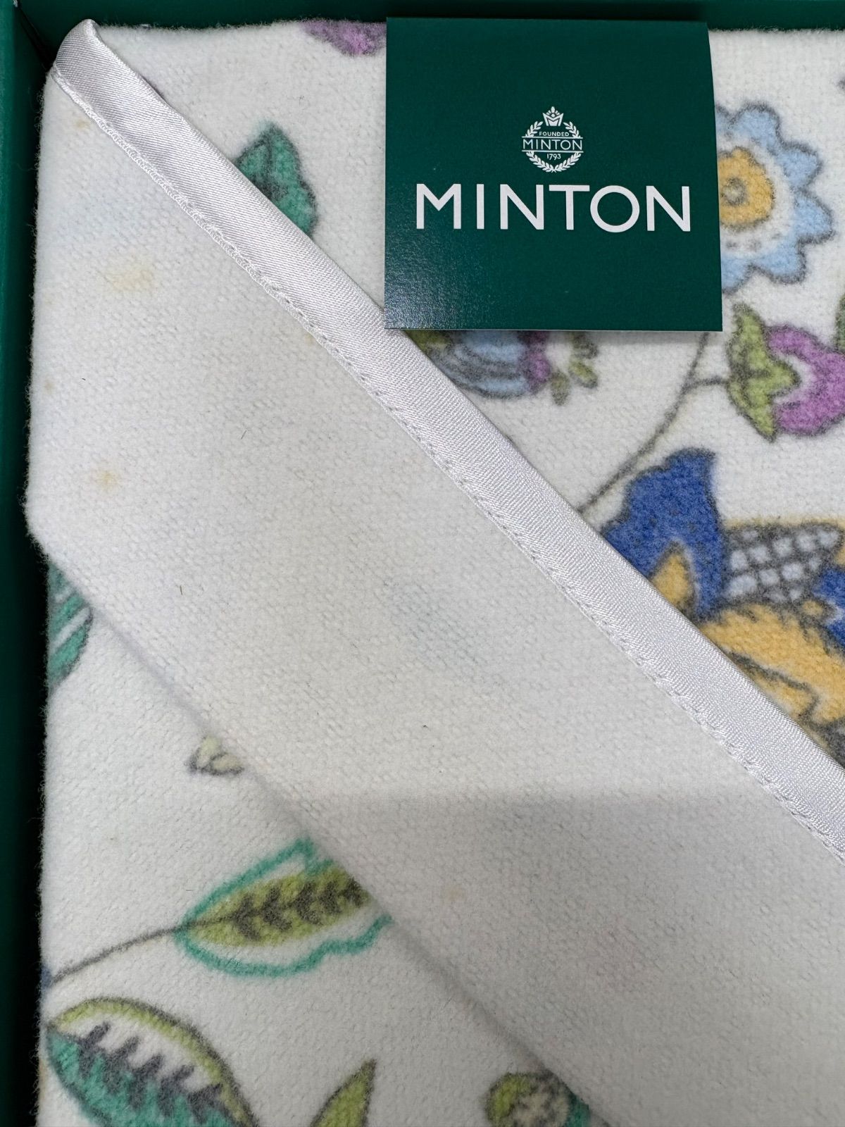 未使用　MINTONミ ントン　綿毛布  ペア 楽天市場】ミントン MINTON ソフトコットンケット2P ブルー