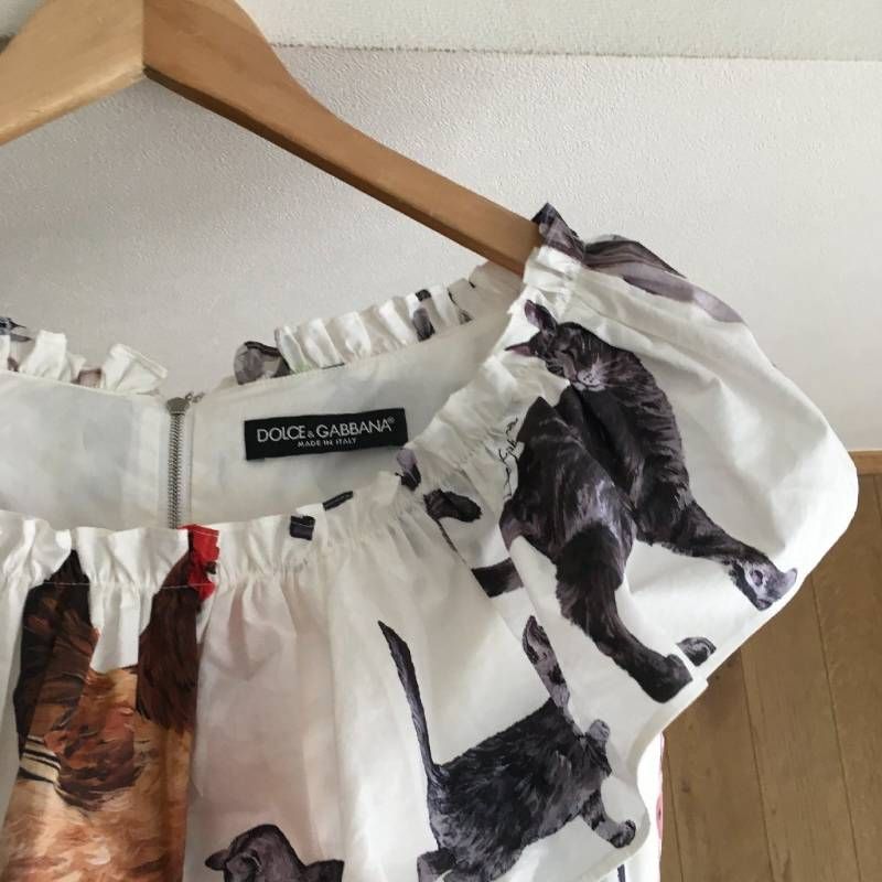 美品 DOLCE & GABBANA ドルチェ＆ガッバーナ アニマル柄 ワンピース 
