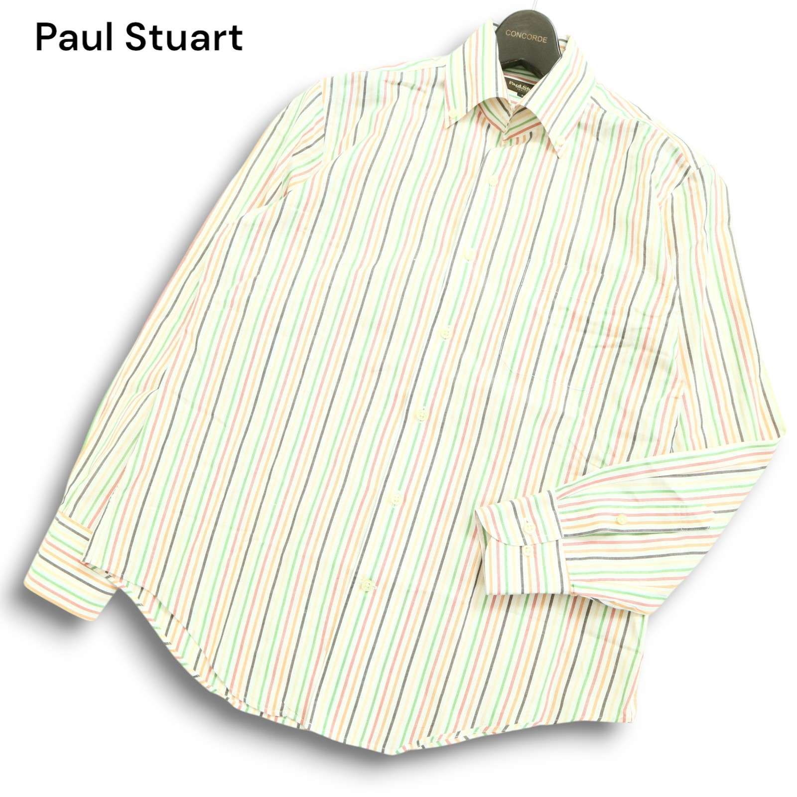 新品 PAUL STUART ポールスチュアート マルチストライプ レジメンタルタイ シルクネクタイ 定価20520円