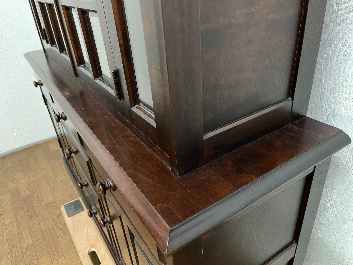 ○北海道民芸家具 食器棚 カップボード ダイニングボード キャビネット