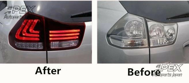 レクサス RX RX300 RX350 2003-2009年 高品質 テールライト テールランプ 流れるウインカー ドレスアップ 外装カスタムZYL907おすすめ注目 FFCRYSTALESIA_COM