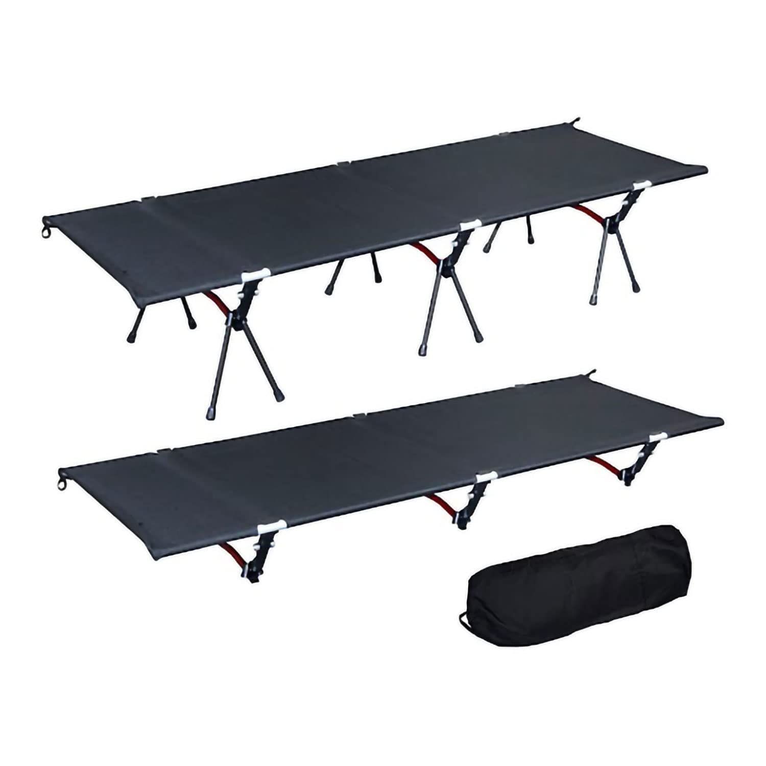 MTK コット アウトドア 2WAY ハイ＆ロータイプ 軽量3kg 耐荷重