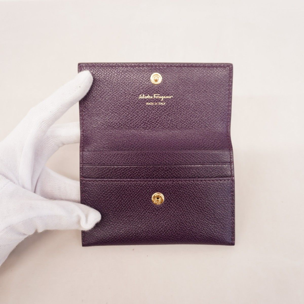 パープル ゴールド金具