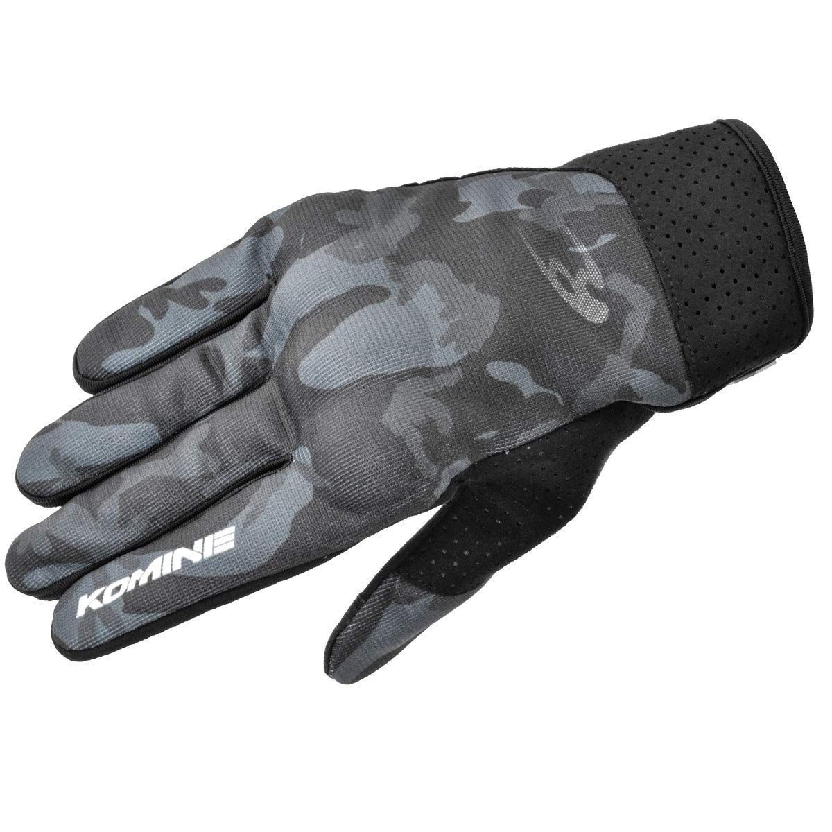 Size L_Color Neo Black Camo コミネ バイク用 グローブ プロテクトライディングメッシュグローブ ネオブラックカモ L GK-233 春夏秋向け メッシュ素材