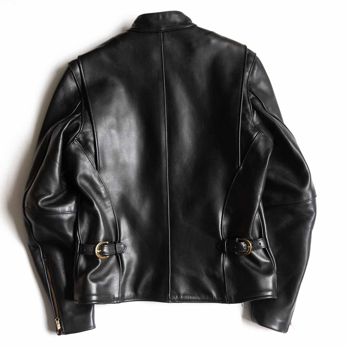 VANSON MODEL B シングルライダースジャケット 38 レザー ライナー付き バンソン 25100953