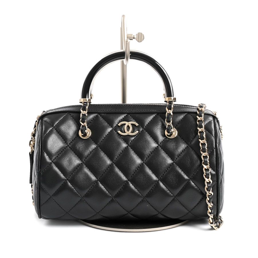 【荷物たくさん入って便利☆】CHANEL ミニボストンバッグ 超便利！CHANEL ミニボストンバック (CHANEL/ボストンバッグ