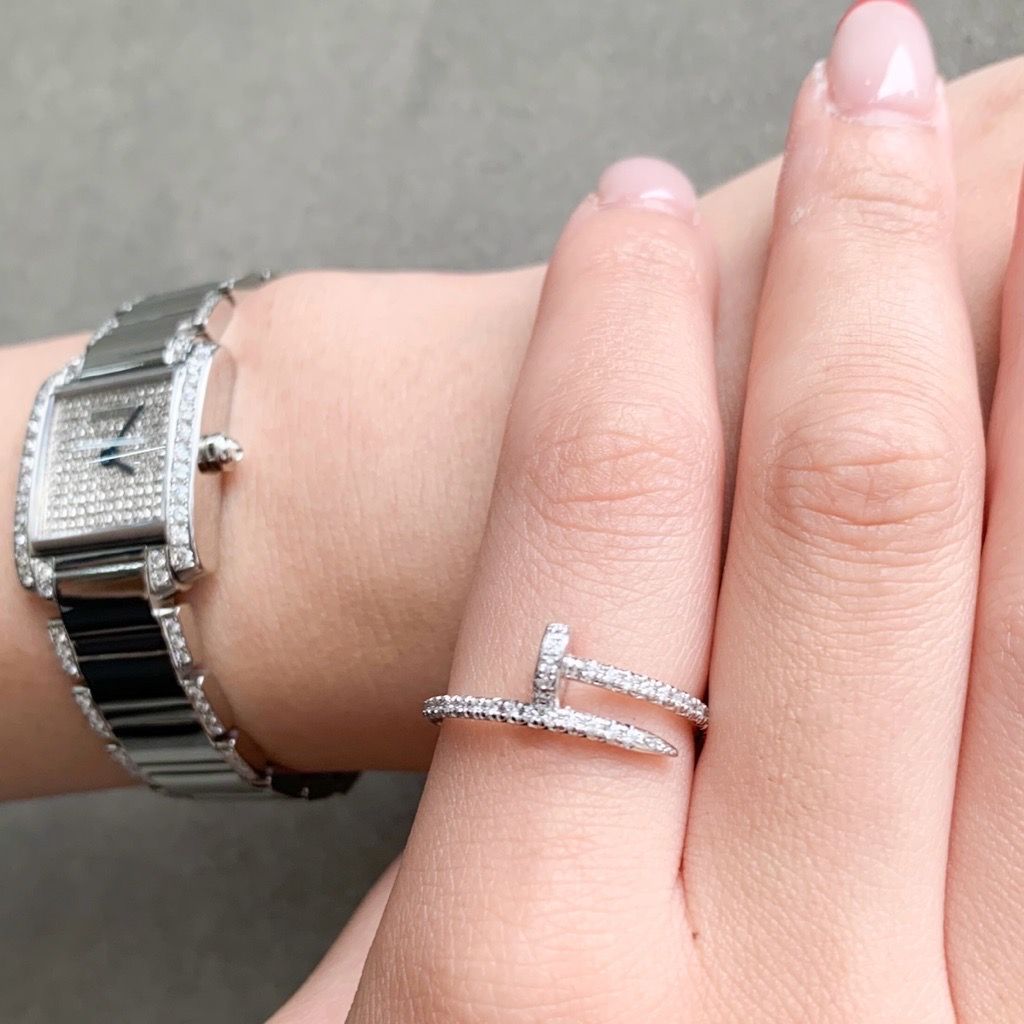 カルティエCARTIER ジュストアンクル SM K18WG 9号(49)リング