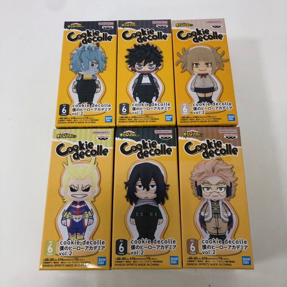 07w9754 僕のヒーローアカデミア Cookie decolle vol.2 全6種 コンプリートセット 未開封 ヒロアカ フィギュア 【中古品】  - メルカリ