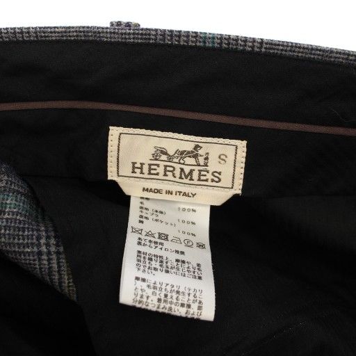 HERMES グレー スラックス HERMES（エルメス）スラックス グレー サイズ:42(XS位) メンズ