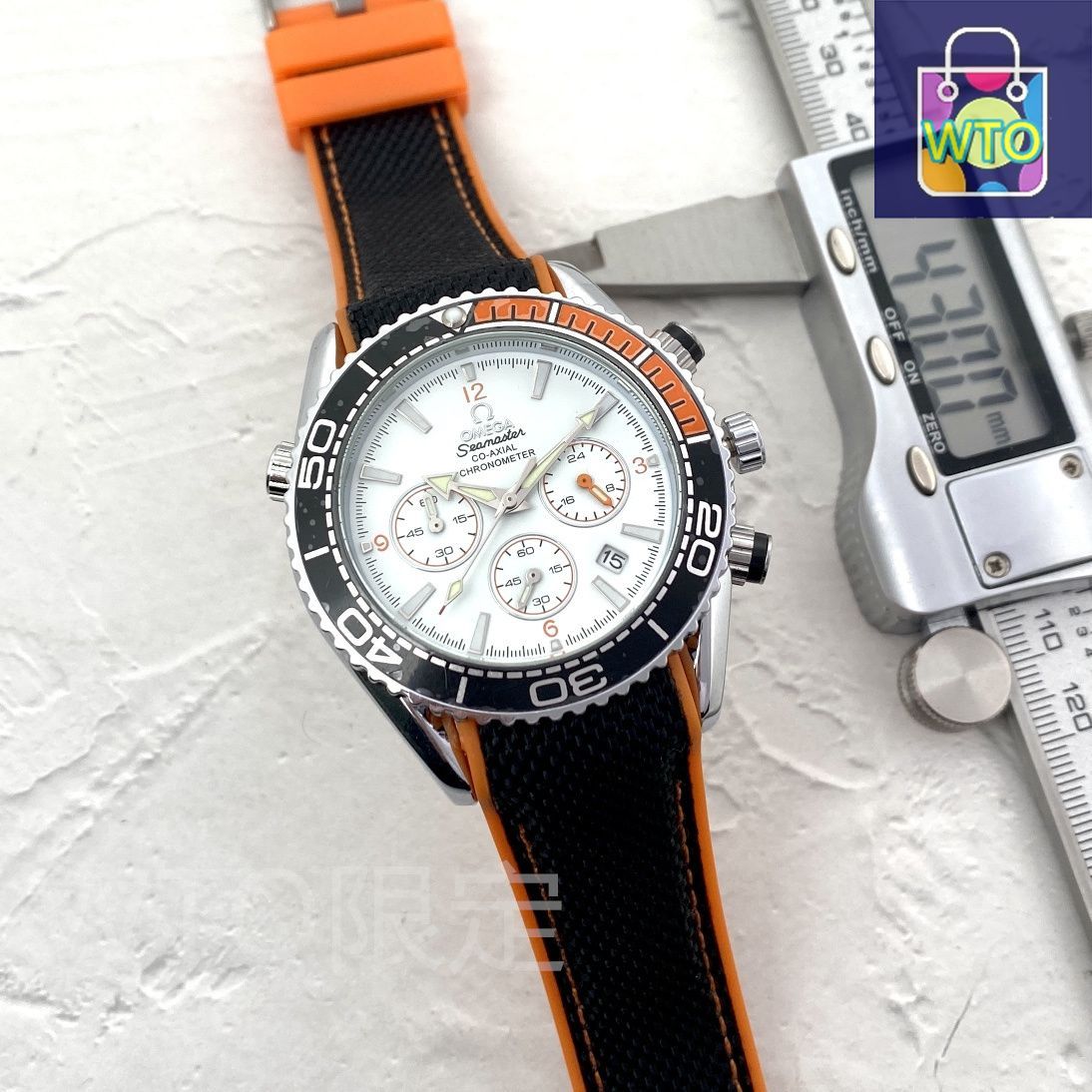 最新作】オメガ シーマスター メンズ腕時計 40mm｜六針クオーツ