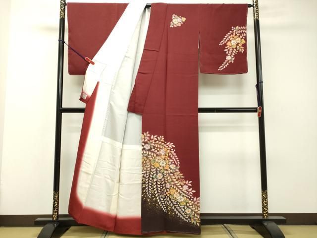 平和屋着物○越後十日町の一流染匠 桐屋・翠山工房 訪問着 辻が花 暈し  