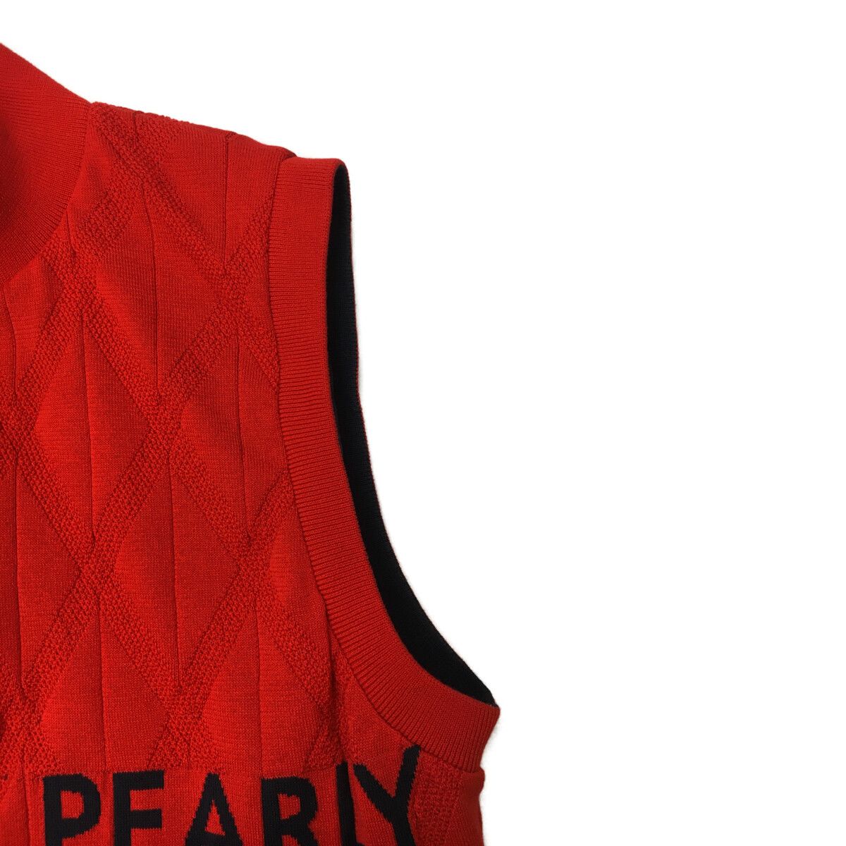 PEARLY GATES メンズ ベスト 5サイズ レッド 未使用品 メンズ パーリーゲイツ PEARLY GATES ベスト 5(L) 赤