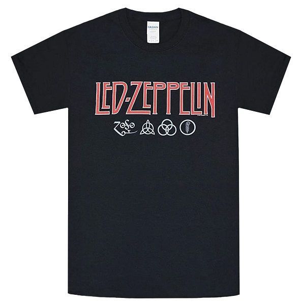 LED ZEPPELIN レッドツェッペリン Logo & Symbols Tシャツ - メルカリ