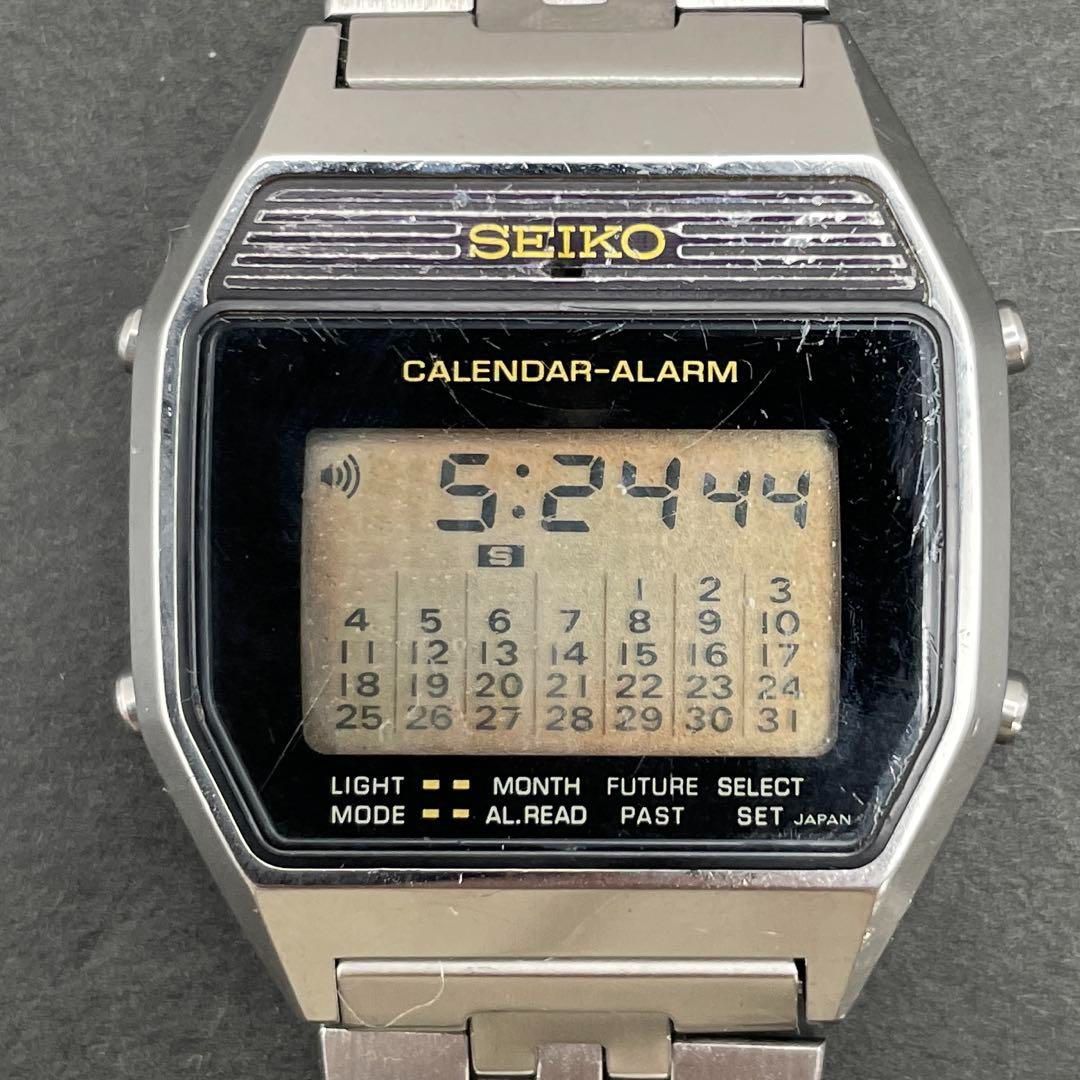 動作OK】SEIKO A354-400B CALENDER-ALARM デジタル セイコー