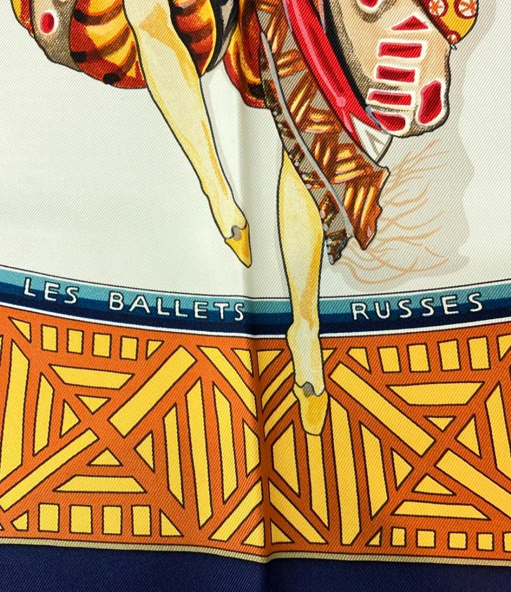 エルメス スカーフ カレ90 シルク100% ロシア バレエ les ballets