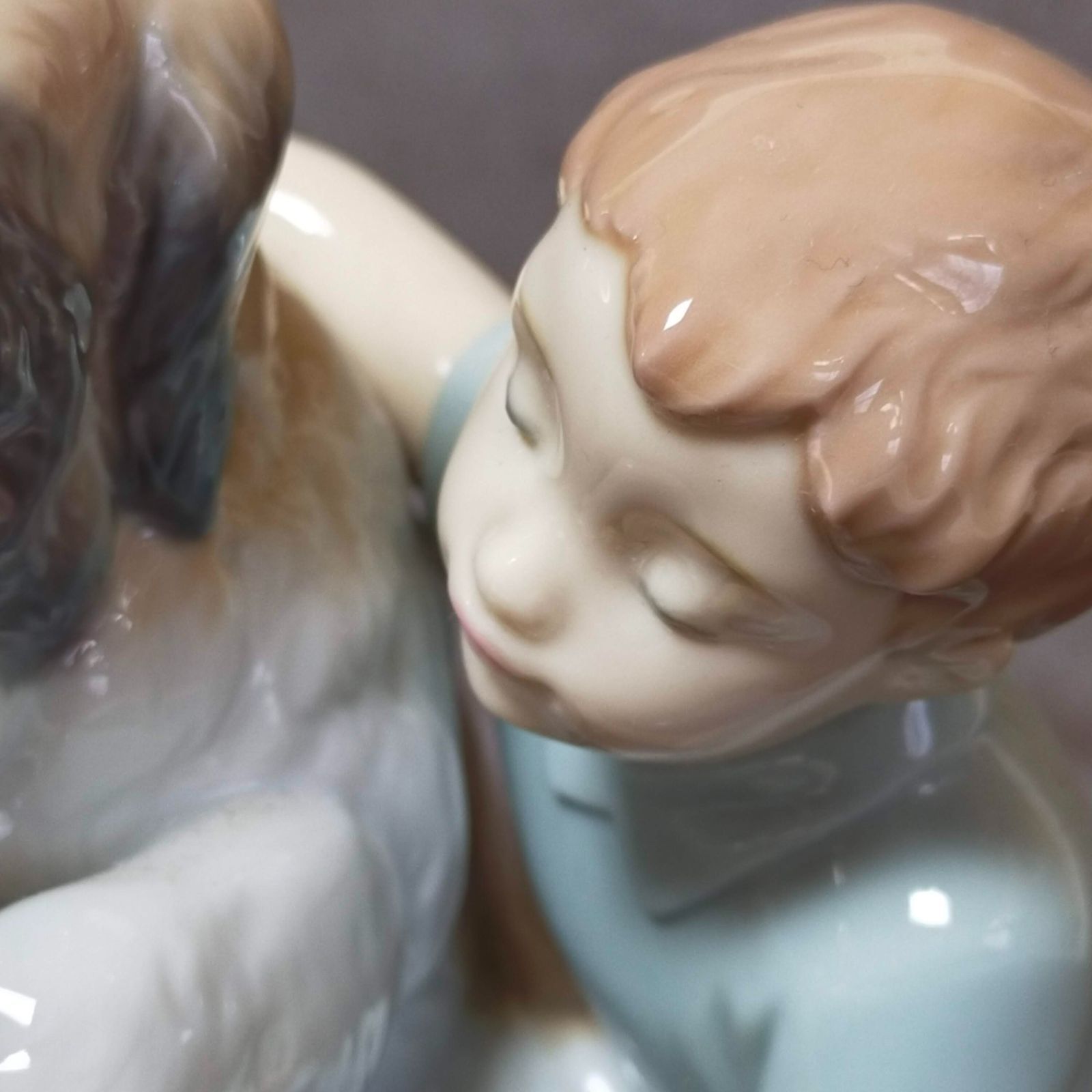美品】NAO (ナオ) 少年と犬 フィギュリン スペイン セントバーナード 